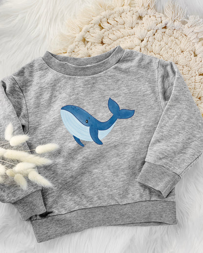 Pullover mit Wal Motiv