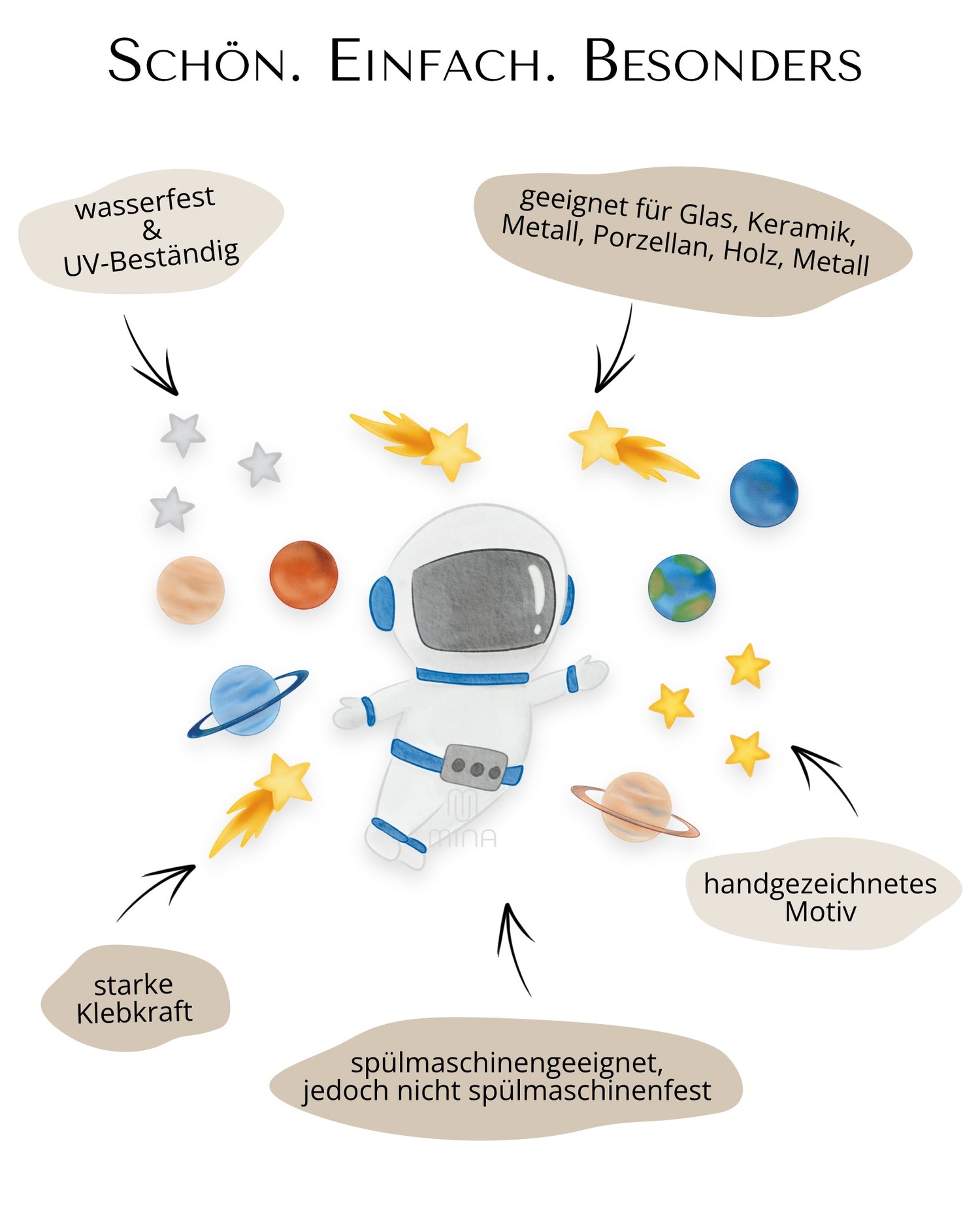 Rub-On Sticker Astronaut &quot;Anton&quot;