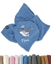 Musselintuch mit Namen