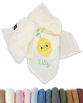 Musselintuch mit Name