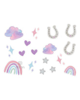 Bügelbild Wolken und Hufeisen für Einhorn