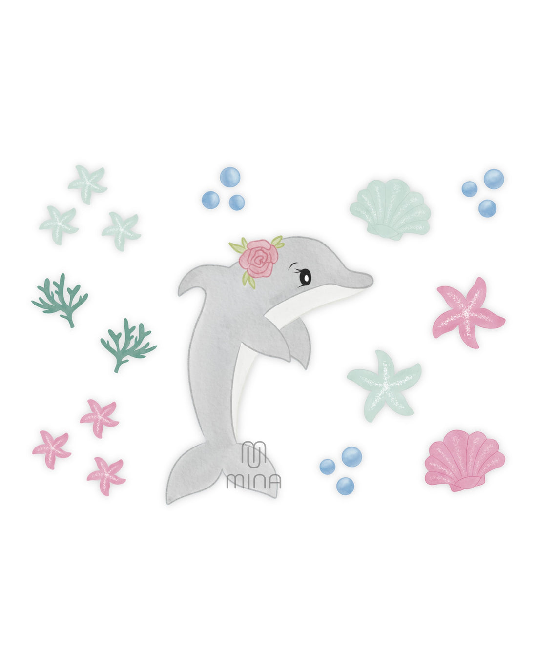 Rub On Sticker Delfin