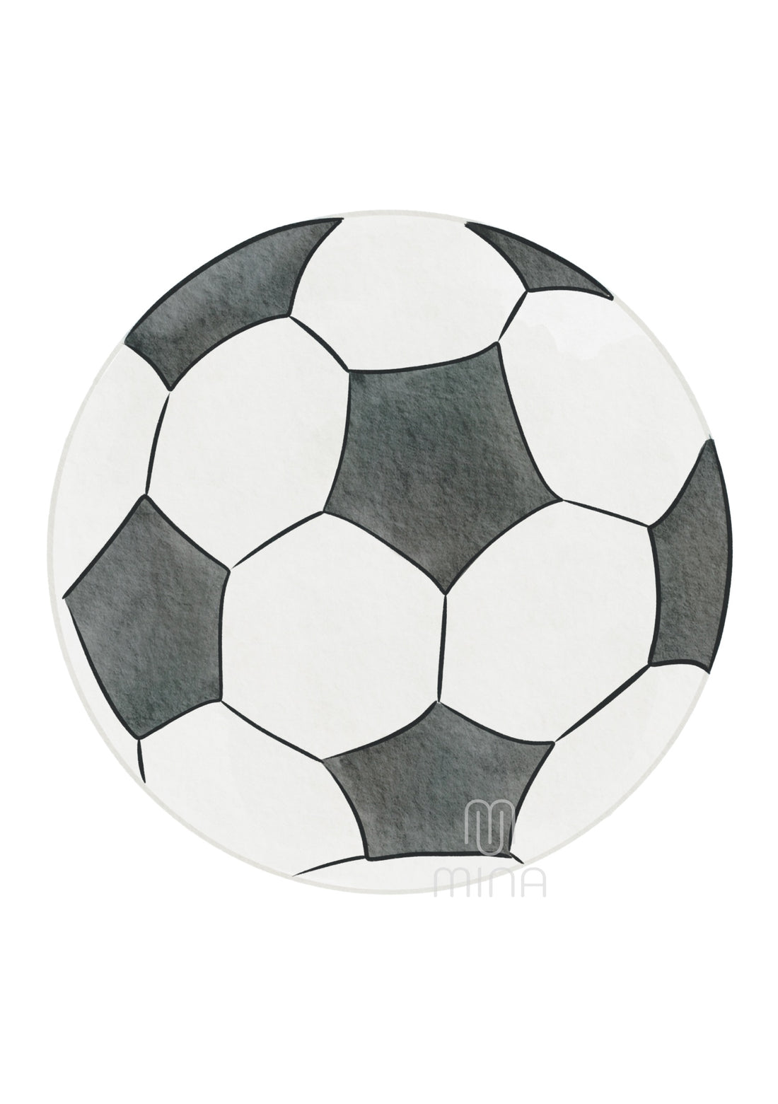 Bügelbild Fußball