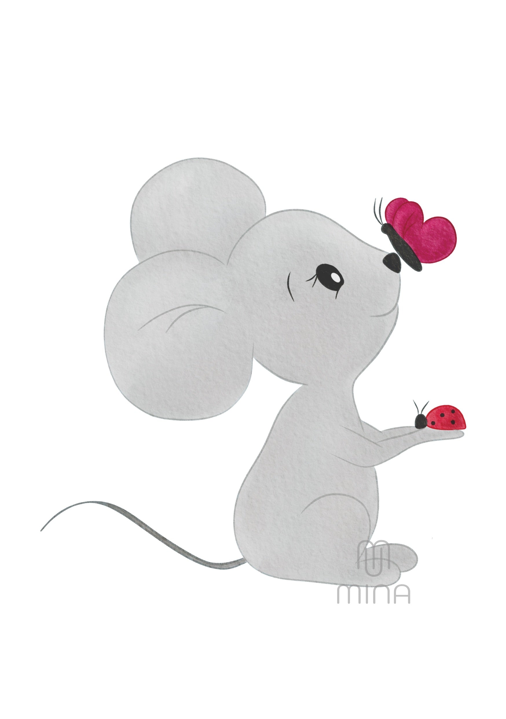 Bügelbild Maus 