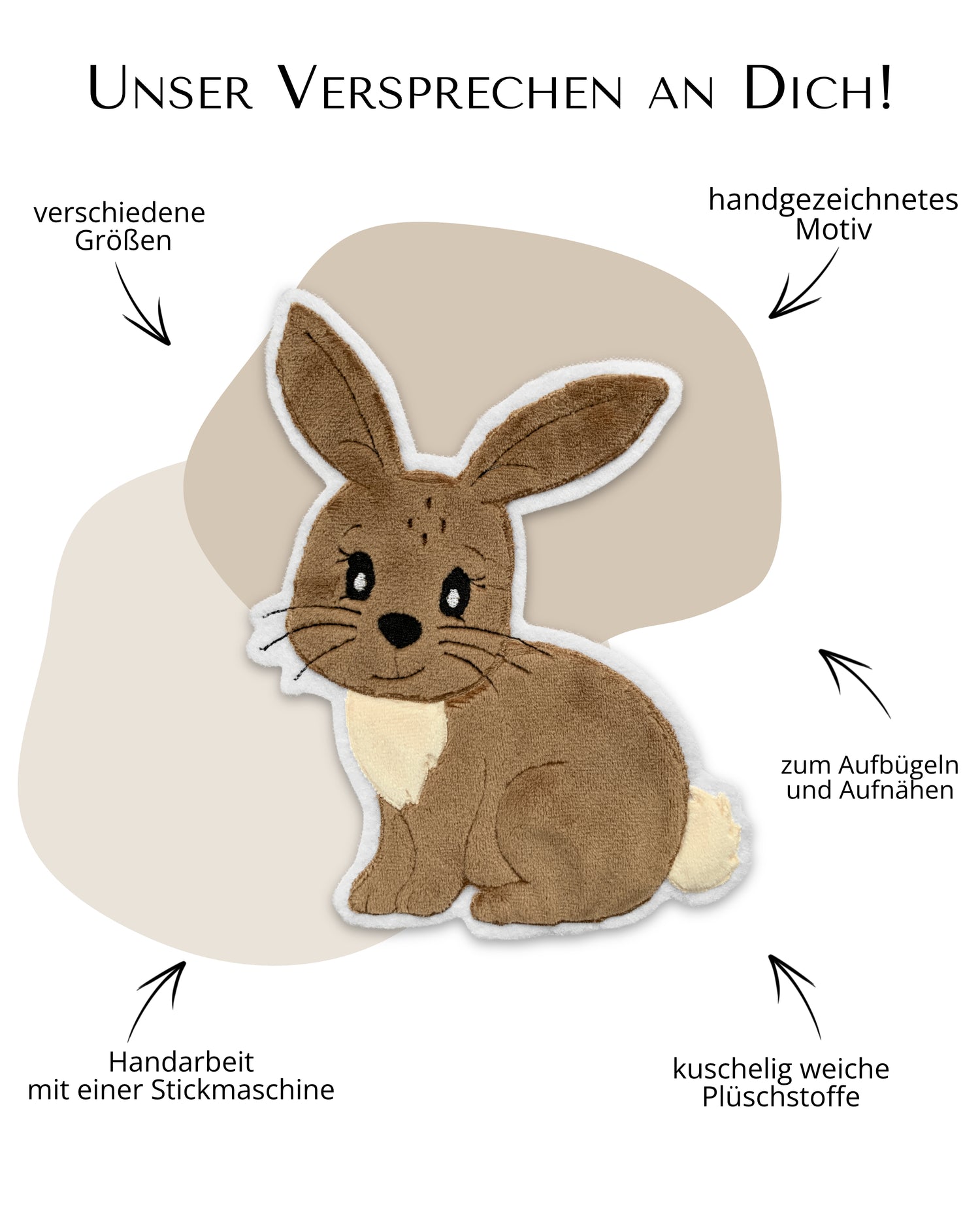 Applikation Hase &quot;Holly&quot;