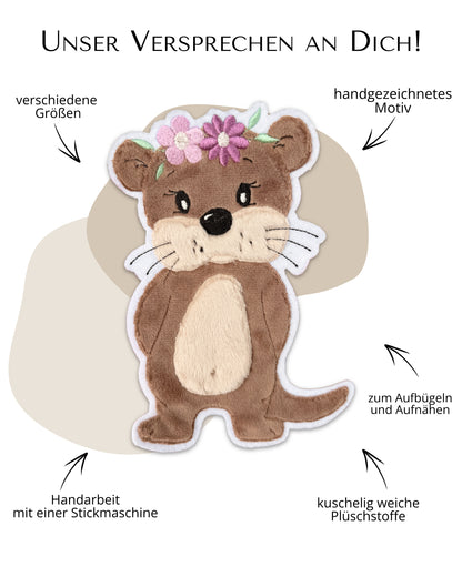 Applikation Boho-Otter &quot;Olivia&quot;