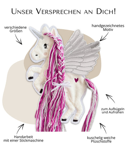 Applikation Pegasus &quot;Pia&quot; - Pink