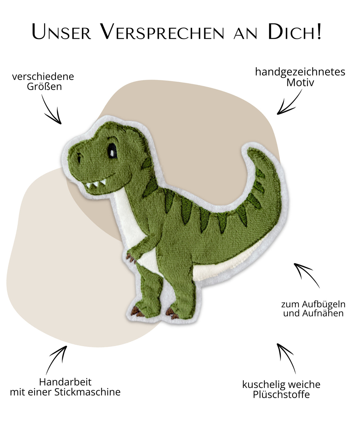 Applikation TRex "Tillmann" in Grün