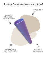 Knickschutz Schultüte farbig Lila Blau