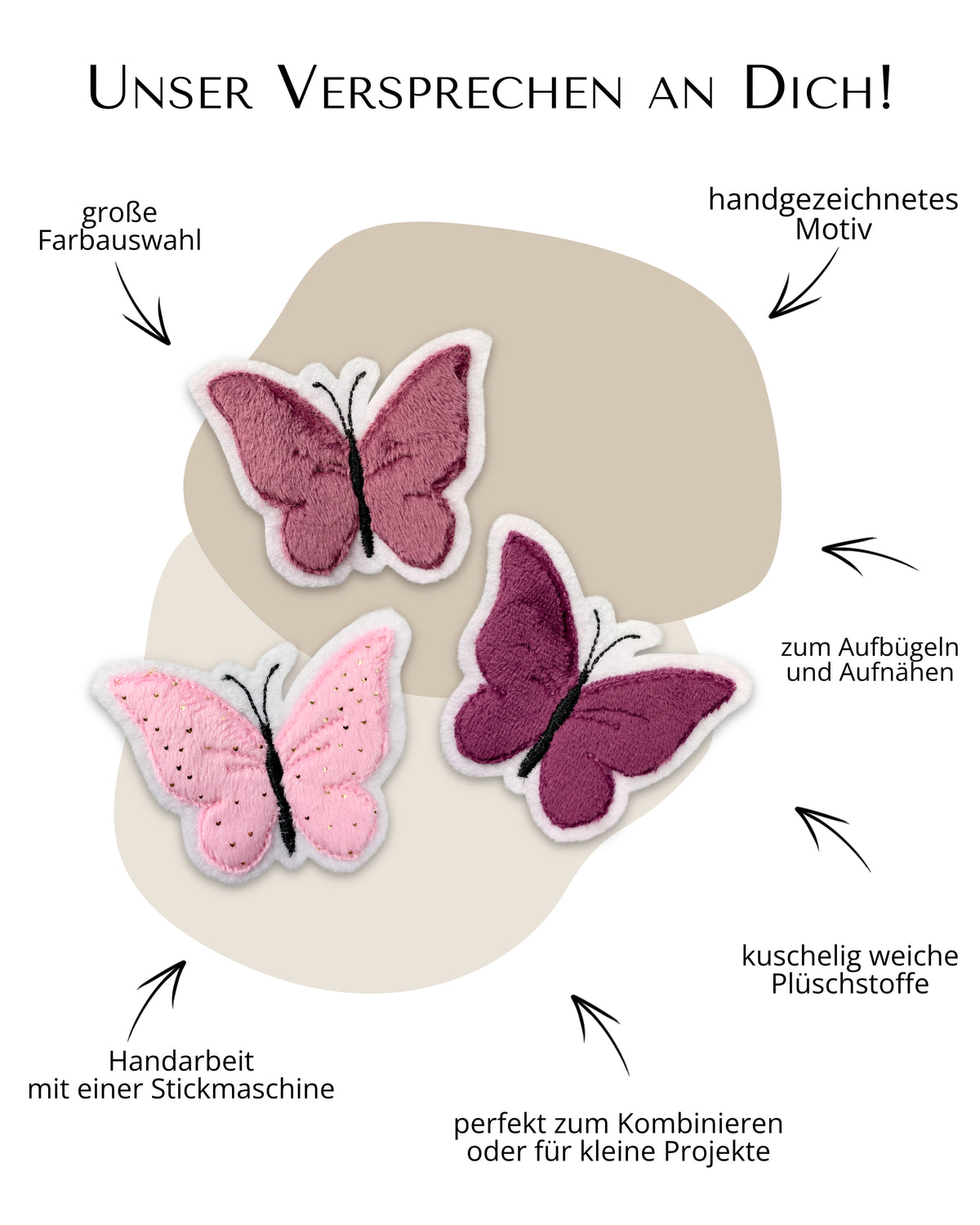 Mini Applikation Schmetterling "Sia"