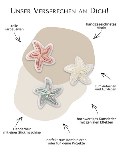 Mini Aufnäher Seestern &quot;Stella&quot;