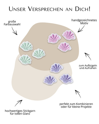 Mini Applikation Muscheln &quot;Mia&quot;