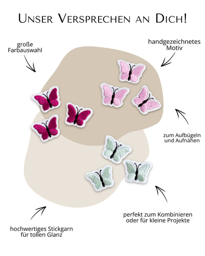 Mini Applikation Schmetterling &quot;Sia&quot;